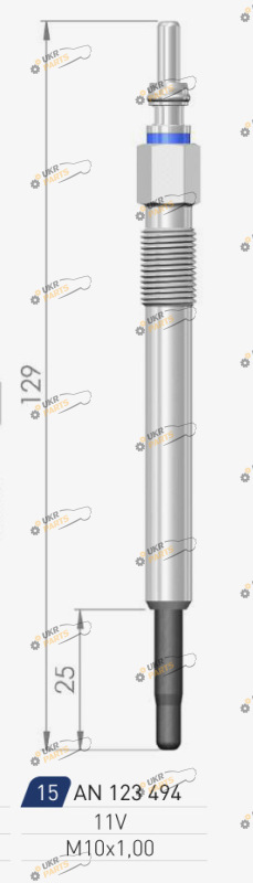 Свеча накаливания A-N PARTS 123 494
